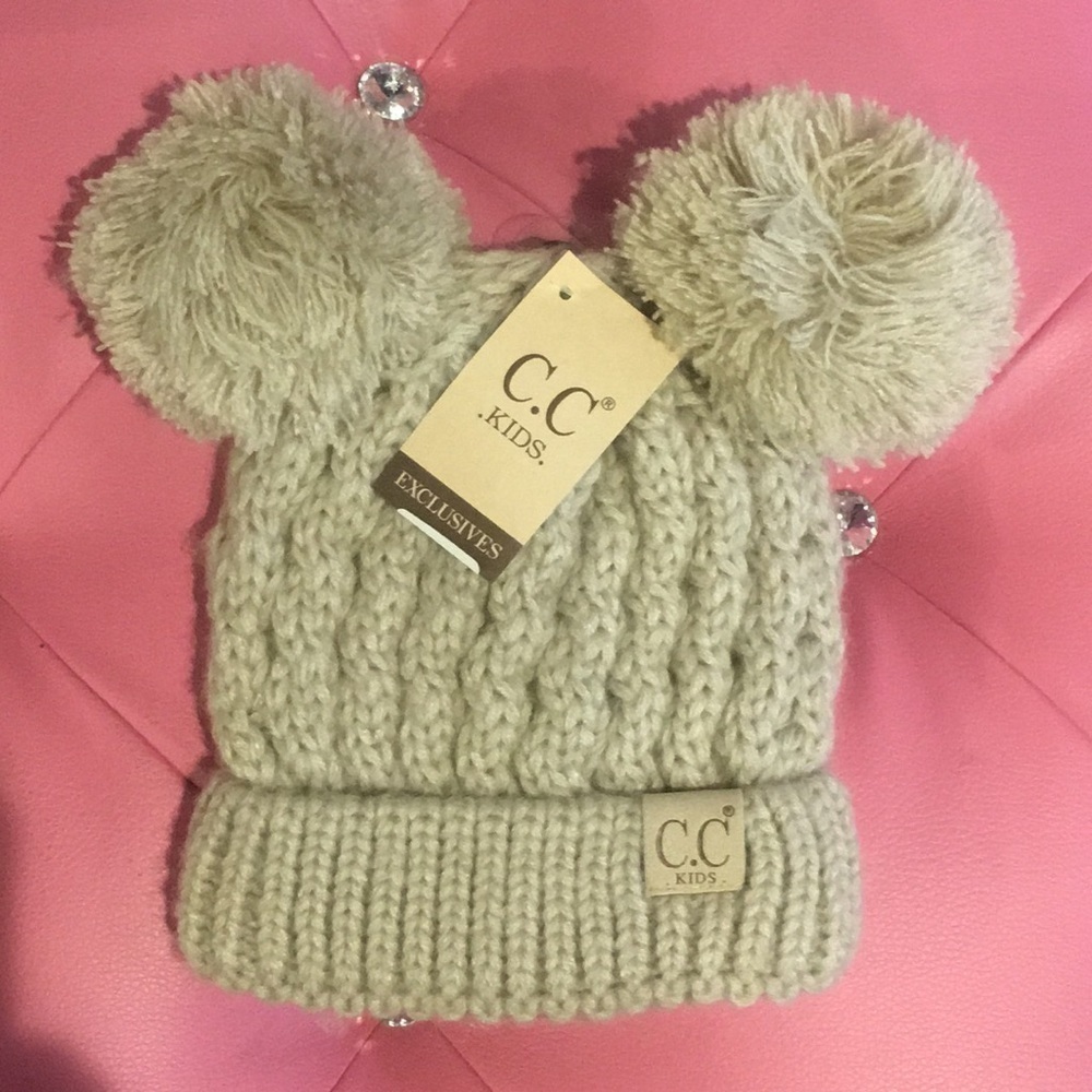 Kids CC hat beige